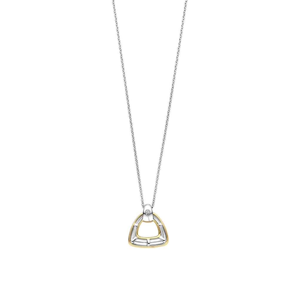 Collana Ti Sento Milano Vintage Argento Dorato con Triangolo