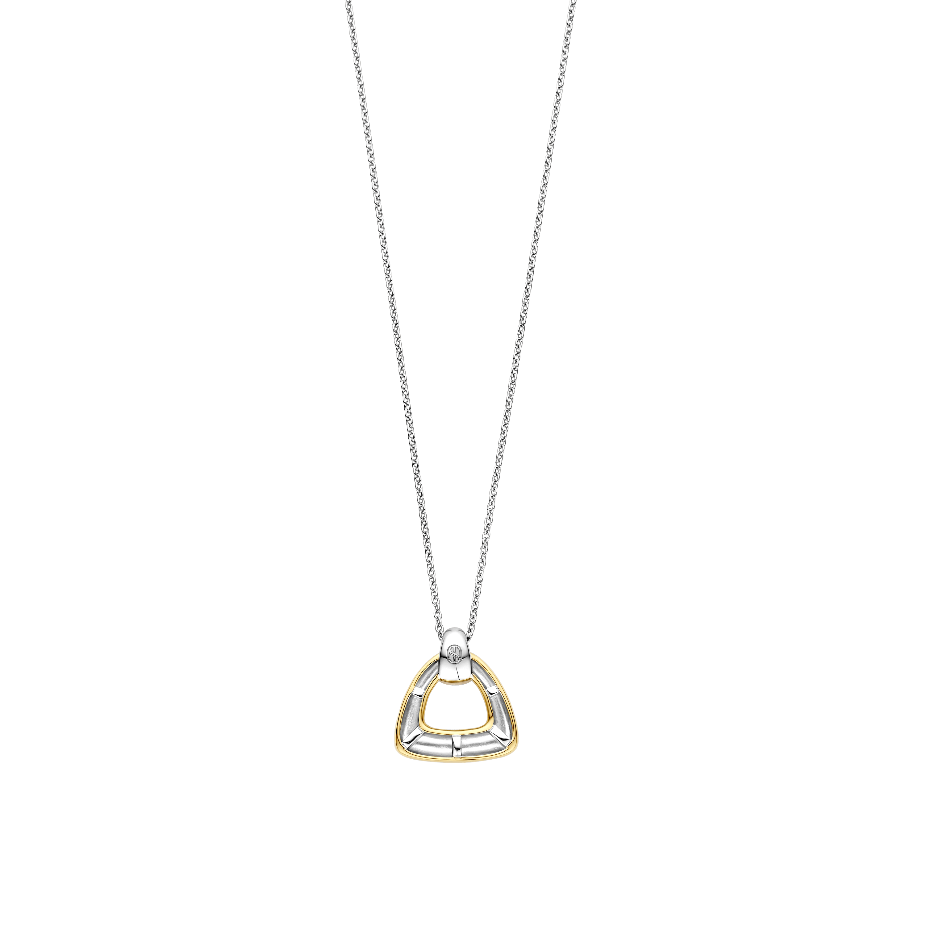 Collana Ti Sento Milano Vintage Argento Dorato con Triangolo