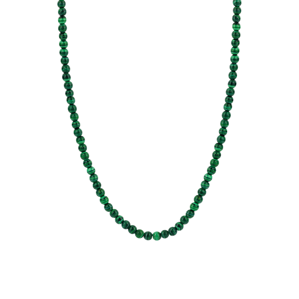 Collana Ti Sento Milano Argento con Pietre Verde Malachite