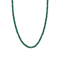 Collana Ti Sento Milano Argento con Pietre Verde Malachite