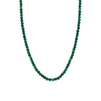 Collana Ti Sento Milano Argento con Pietre Verde Malachite