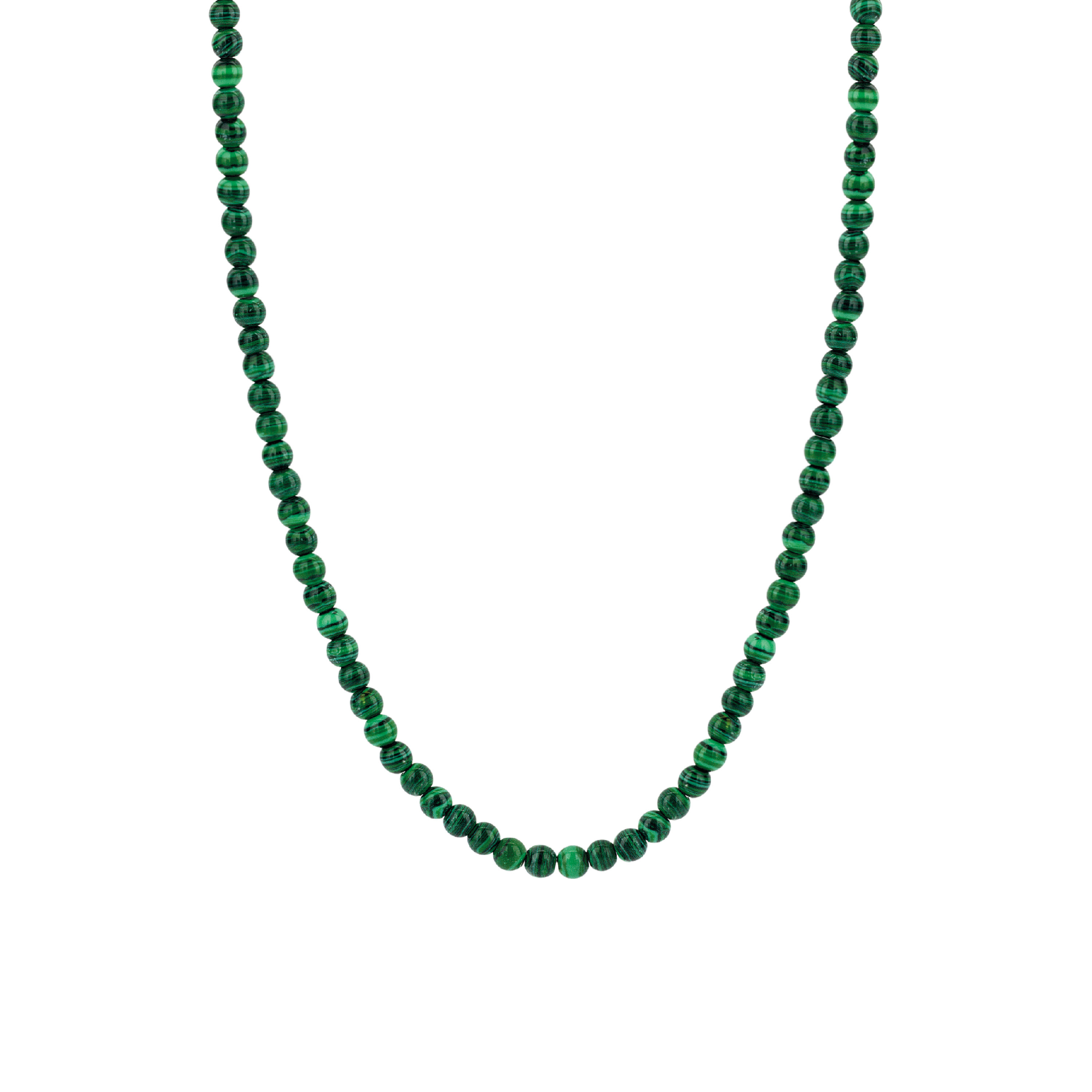 Collana Ti Sento Milano Argento con Pietre Verde Malachite