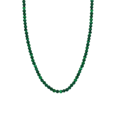Collana Ti Sento Milano Argento con Pietre Verde Malachite