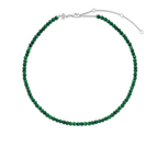 Collana Ti Sento Milano Argento con Pietre Verde Malachite