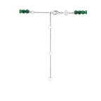Collana Ti Sento Milano Argento con Pietre Verde Malachite