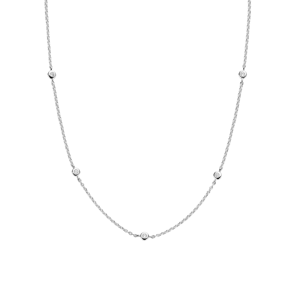 Collana Ti Sento Milano Rivière di Zirconi Argento