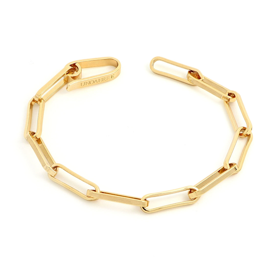 Bracciale Unoaerre Catena Ovale Dorato - vista 2