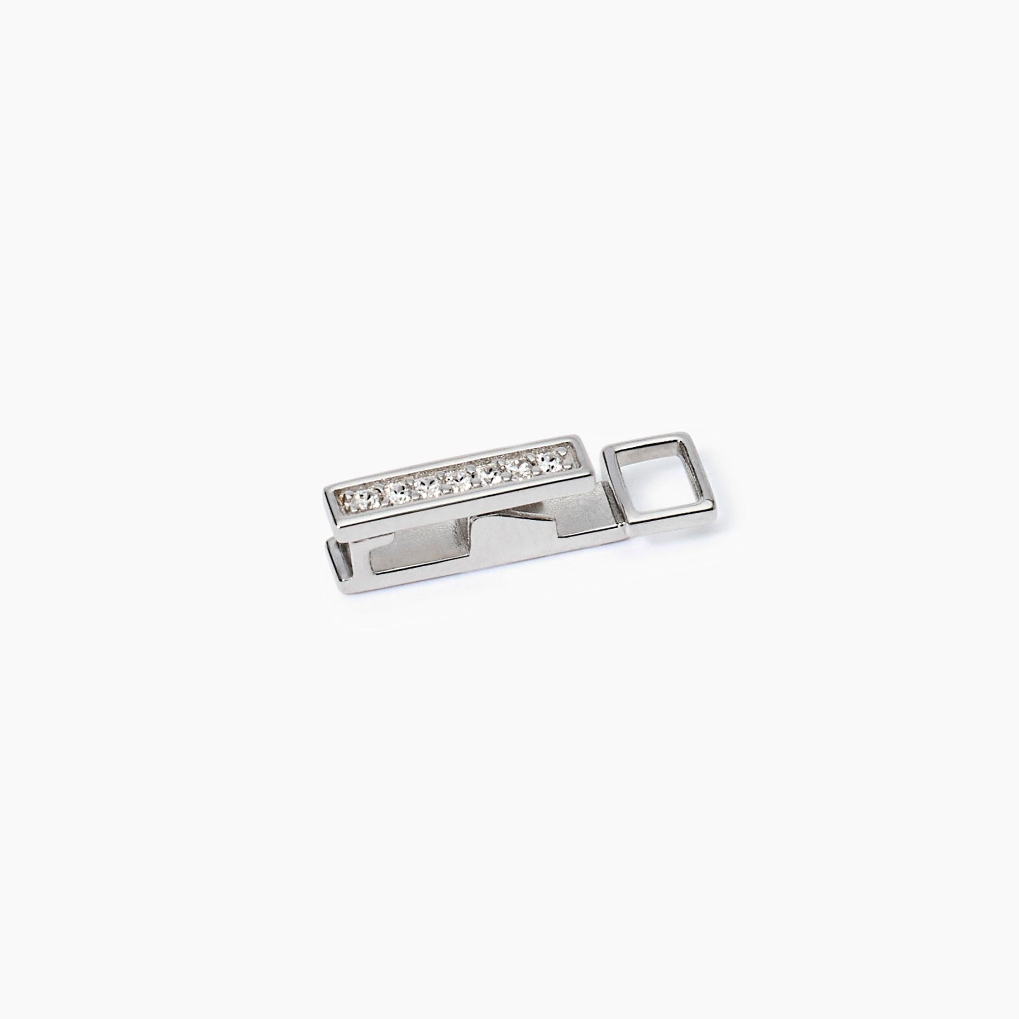 Chiusura Extender Mabina per Bracciale Tennis in Argento con Zirconi