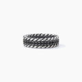 Anello Uomo Mabina Fedina Zirconi Neri Argento