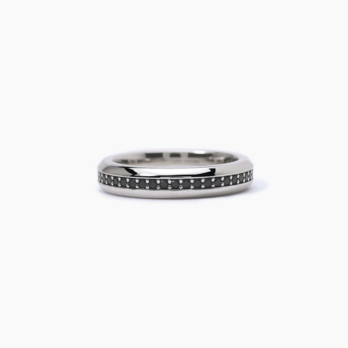 Anello Uomo Mabina Fedina Spinelli Neri Argento
