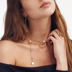 Collana Unoaerre Lunga con Perle Naturali - vista 2