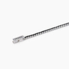 Bracciale Tennis Uomo Mabina Argento con Zirconi Neri 20 cm