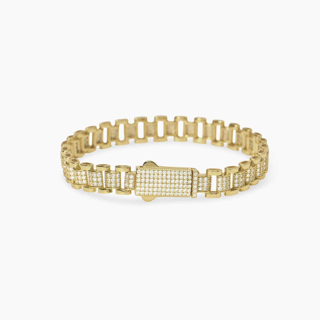 Bracciale Mabina Parigi Argento Dorato con Elementi Imperniati