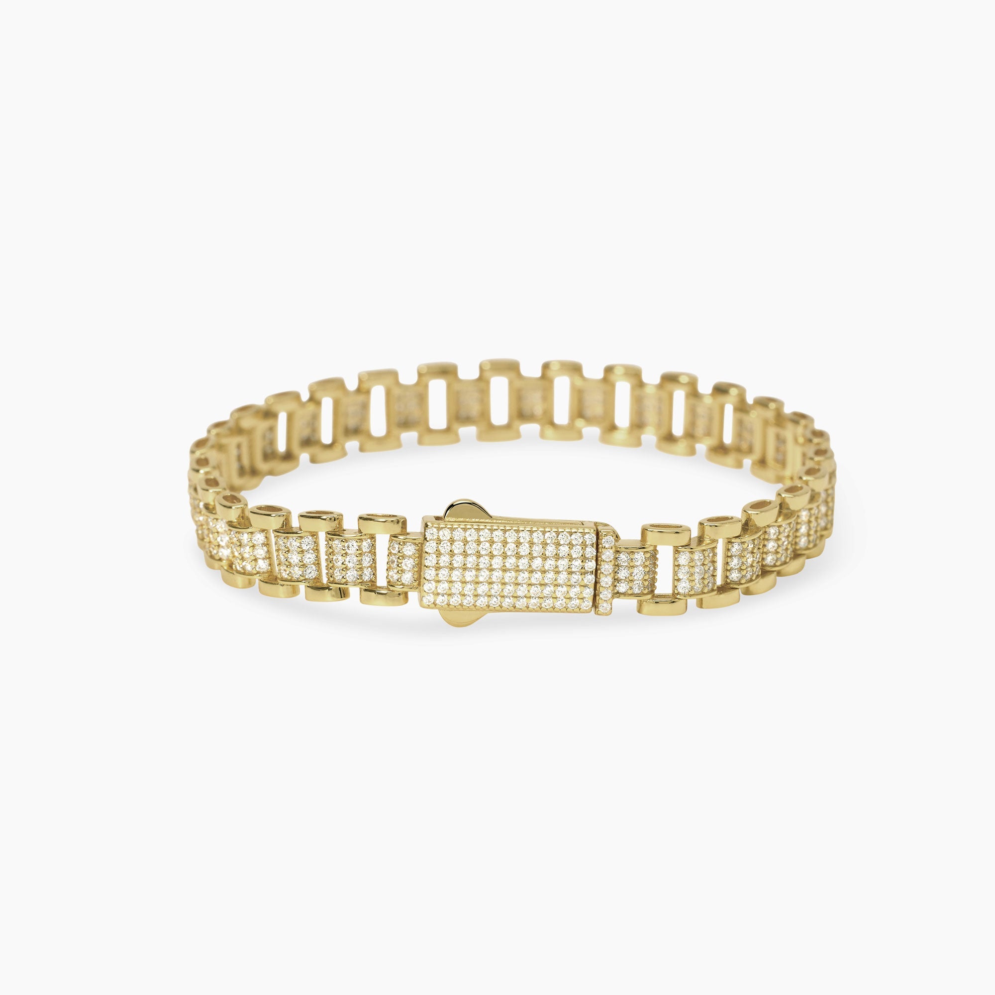Bracciale Mabina Parigi Argento Dorato con Elementi Imperniati