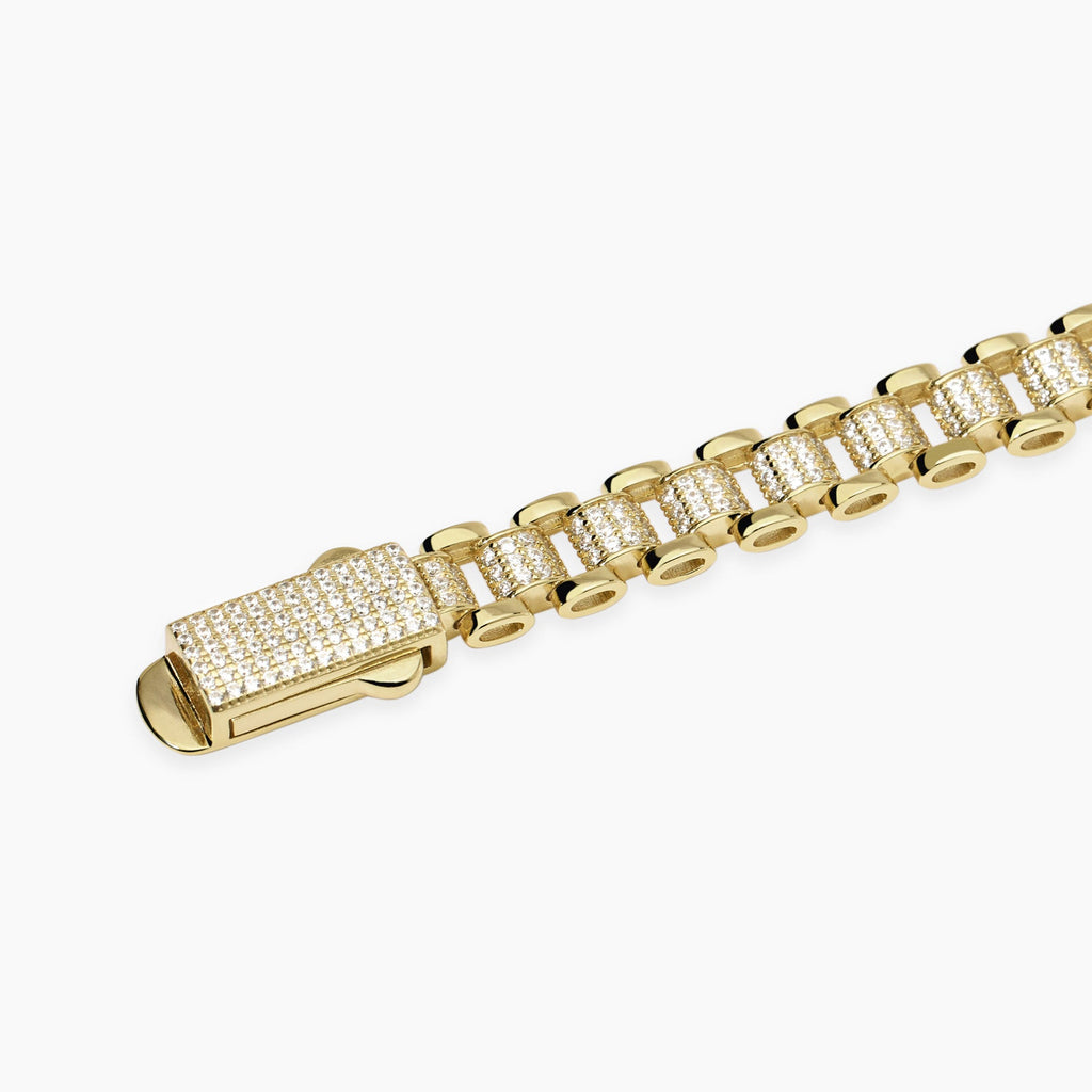 Bracciale Mabina Parigi Argento Dorato con Elementi Imperniati