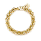 Bracciale Unoaerre Multifilo Rolò Dorato