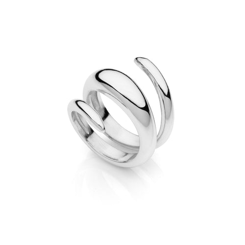 Anello Unoaerre a Spirale Ottone Argentato - packshot ufficiale