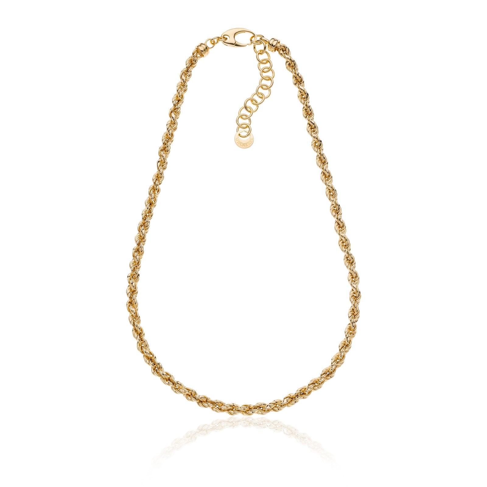 Collana Unoaerre Korda Argento Dorato Catena Corda - packshot ufficiale