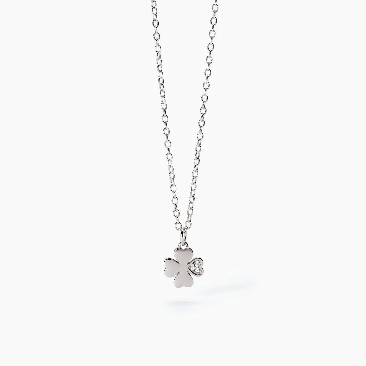 Girocollo Mabina Junior Cercami Argento 925 Quadrifoglio con Zirconi
