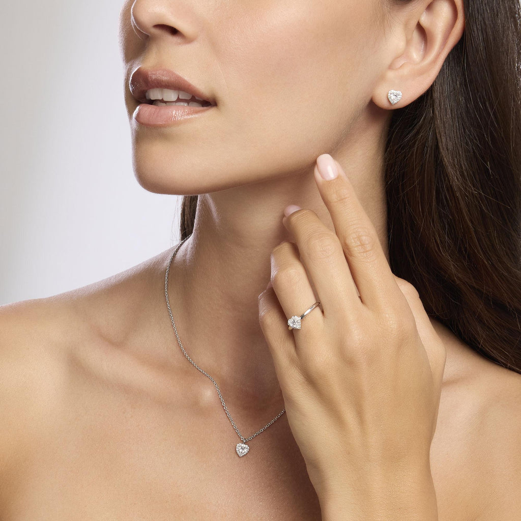 Girocollo Mabina Love Affair Cuore in Argento 925 con Zirconi - vista 3