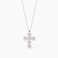 Girocollo Mabina Fior Fiore Croce in Argento 925 con Zirconi