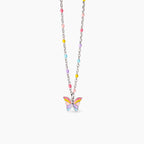 Girocollo Mabina Junior Butterfly Argento 925 Farfalla Smaltata