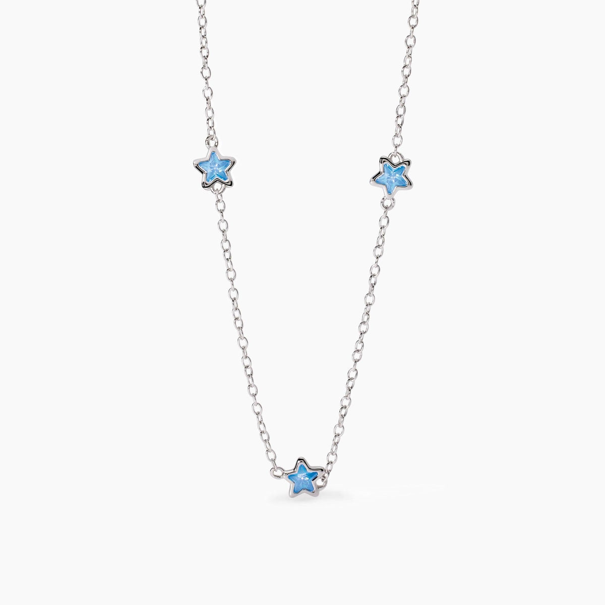 Girocollo Mabina Junior Incanto Argento 925 Stelline Azzurre