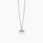 Girocollo Mabina Junior Rainbow Argento 925 Arcobaleno Smaltato