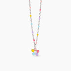 Girocollo Mabina Junior Bloom Argento 925 Fiorellino Smaltato