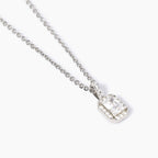 Girocollo Mabina Pendente Ottagonale Argento 925 con Zirconi Baguette - vista 2