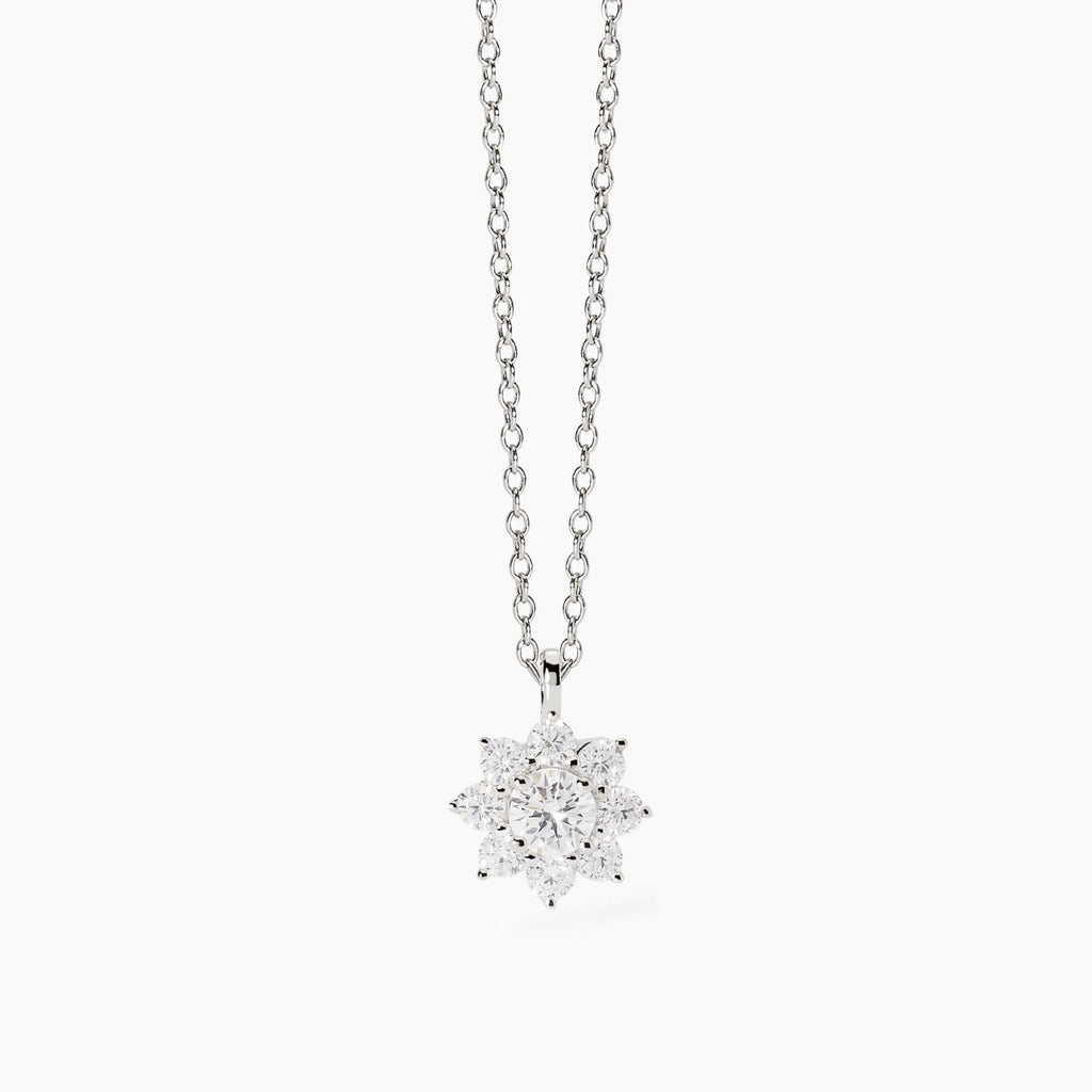 Girocollo Mabina Eden Girasole in Argento 925 con Zirconi