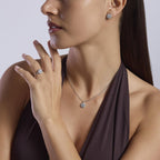 Girocollo Mabina Eden Girasole in Argento 925 con Zirconi - vista 3