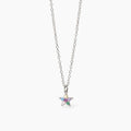 Girocollo Bambina Mabina Junior Étoile Argento con Stella Multicolor