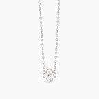Girocollo Mabina Fiore a Quattro Zirconi in Argento 925