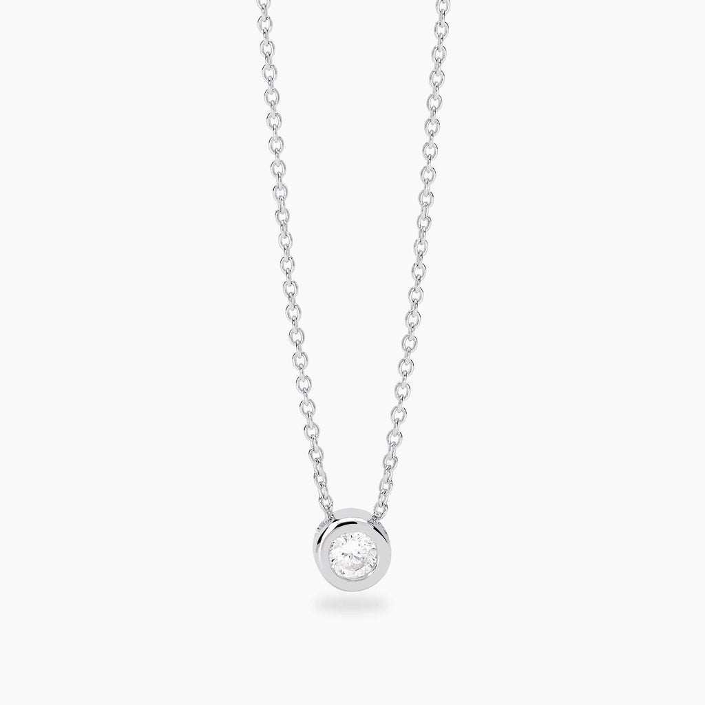 Girocollo Mabina My Diamond Punto Luce Argento 925 Diamante Lab-Grown