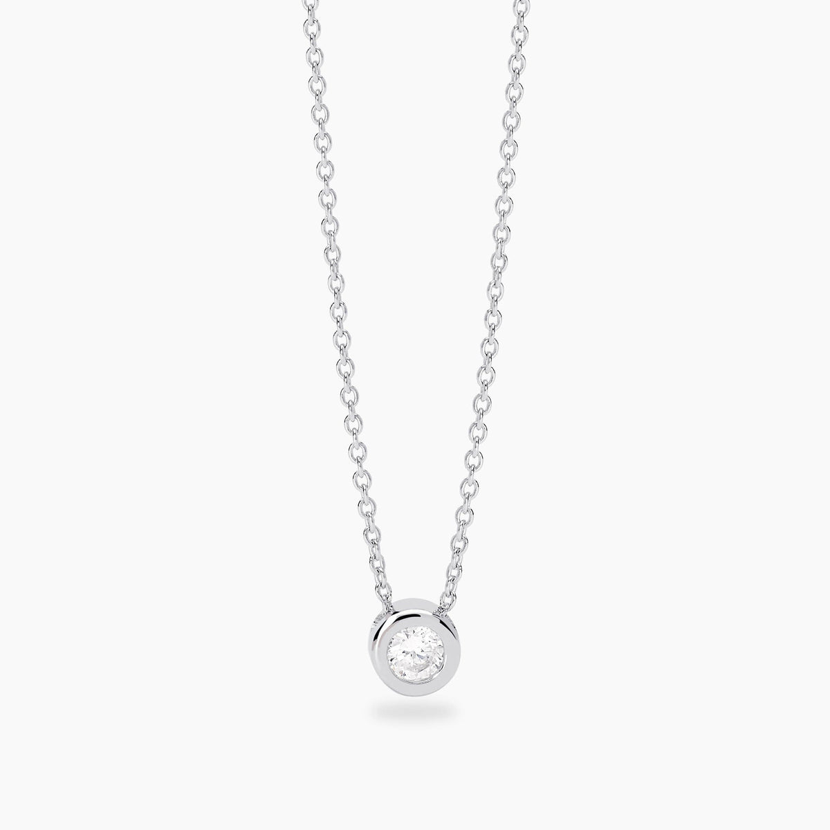 Girocollo Mabina My Diamond Punto Luce Argento 925 Diamante Lab-Grown