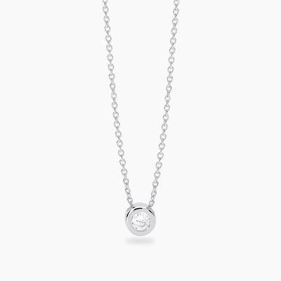 Girocollo Mabina My Diamond Punto Luce Argento 925 Diamante Lab-Grown