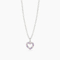 Collana Bambina Mabina Junior Amore Grande Argento con Cuore Rosa
