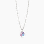 Collana Bambina Mabina Junior Quattro Desideri Argento con Quadrifoglio