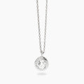 Girocollo Mabina Sguardo Indiscreto Ciondolo Tondo Argento 925 Zirconi