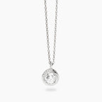 Girocollo Mabina Sguardo Indiscreto Ciondolo Tondo Argento 925 Zirconi