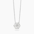Girocollo Mabina Giardino d'Inverno Fiore in Argento 925 con Zirconi