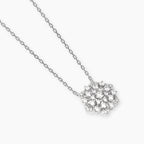 Girocollo Mabina Giardino d'Inverno Fiore in Argento 925 con Zirconi - vista 2
