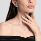 Girocollo Mabina Giardino d'Inverno Fiore in Argento 925 con Zirconi - vista 3