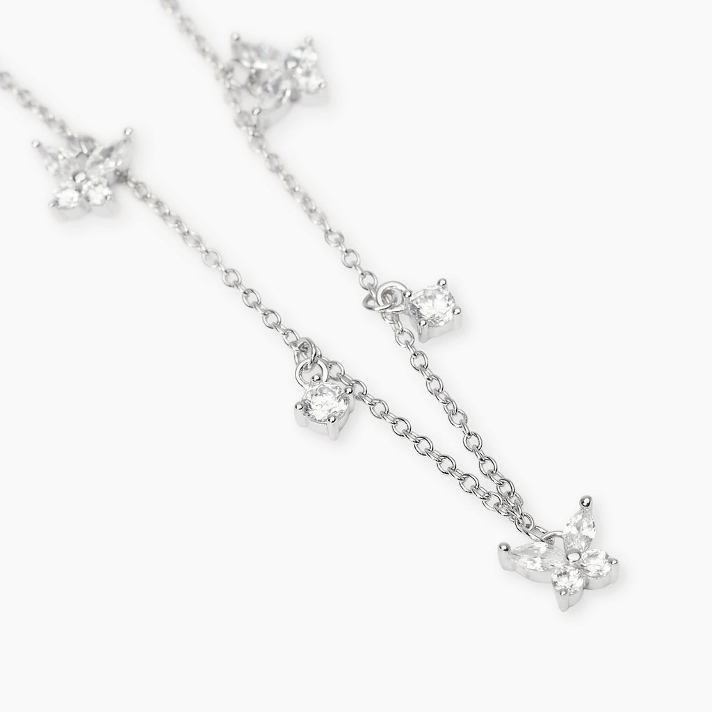 Girocollo Mabina Secret Garden Farfalle in Argento 925 con Zirconi - vista 2