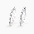 Orecchini a Cerchio Mabina Upper Argento con Zirconi