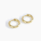Orecchini a Cerchio Mabina Petite Jolie Argento Placcato Oro 15 mm