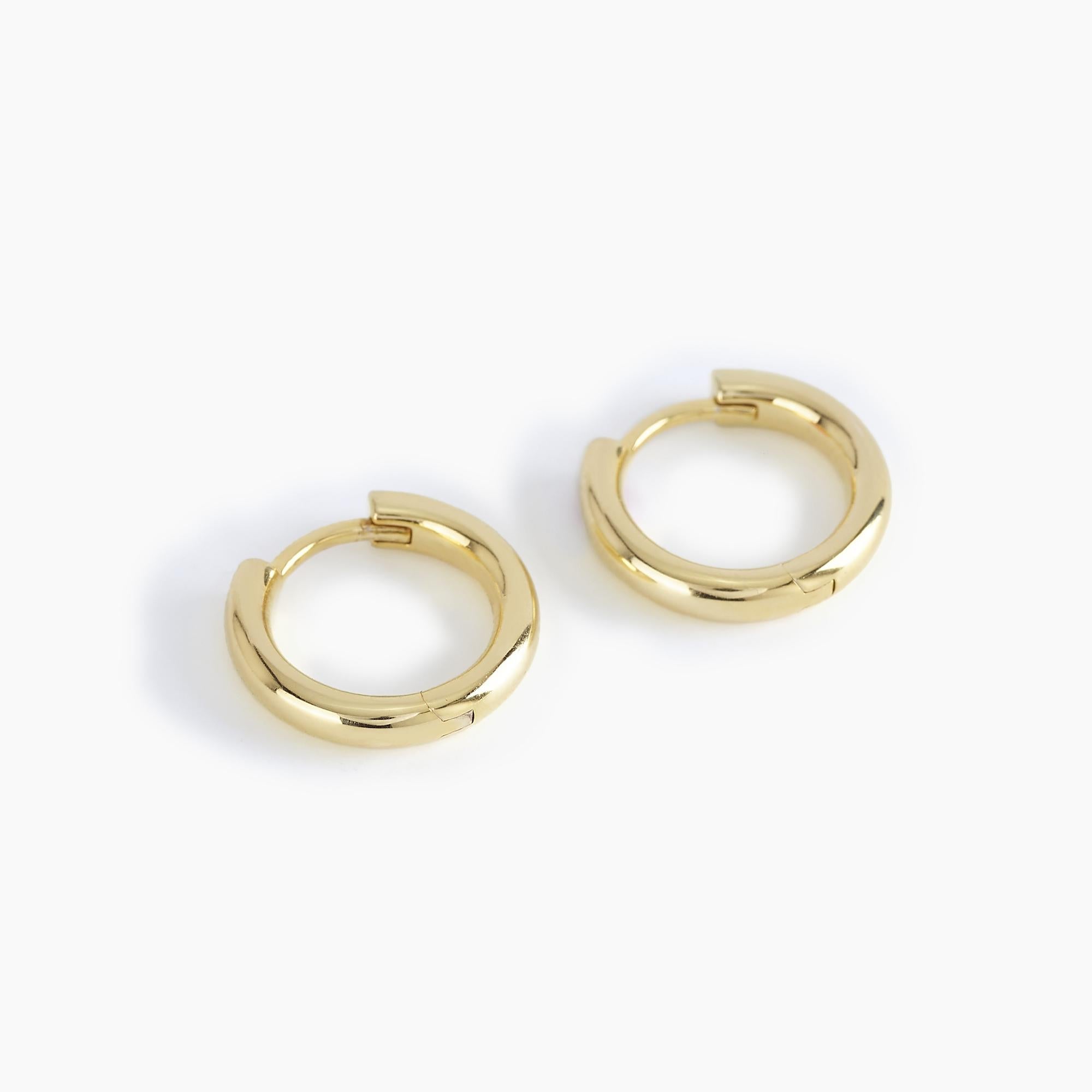 Orecchini a Cerchio Mabina Petite Jolie Argento Placcato Oro 15 mm