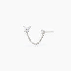 Monorecchino Mabina Secret Garden Farfalla con Catena Argento 925