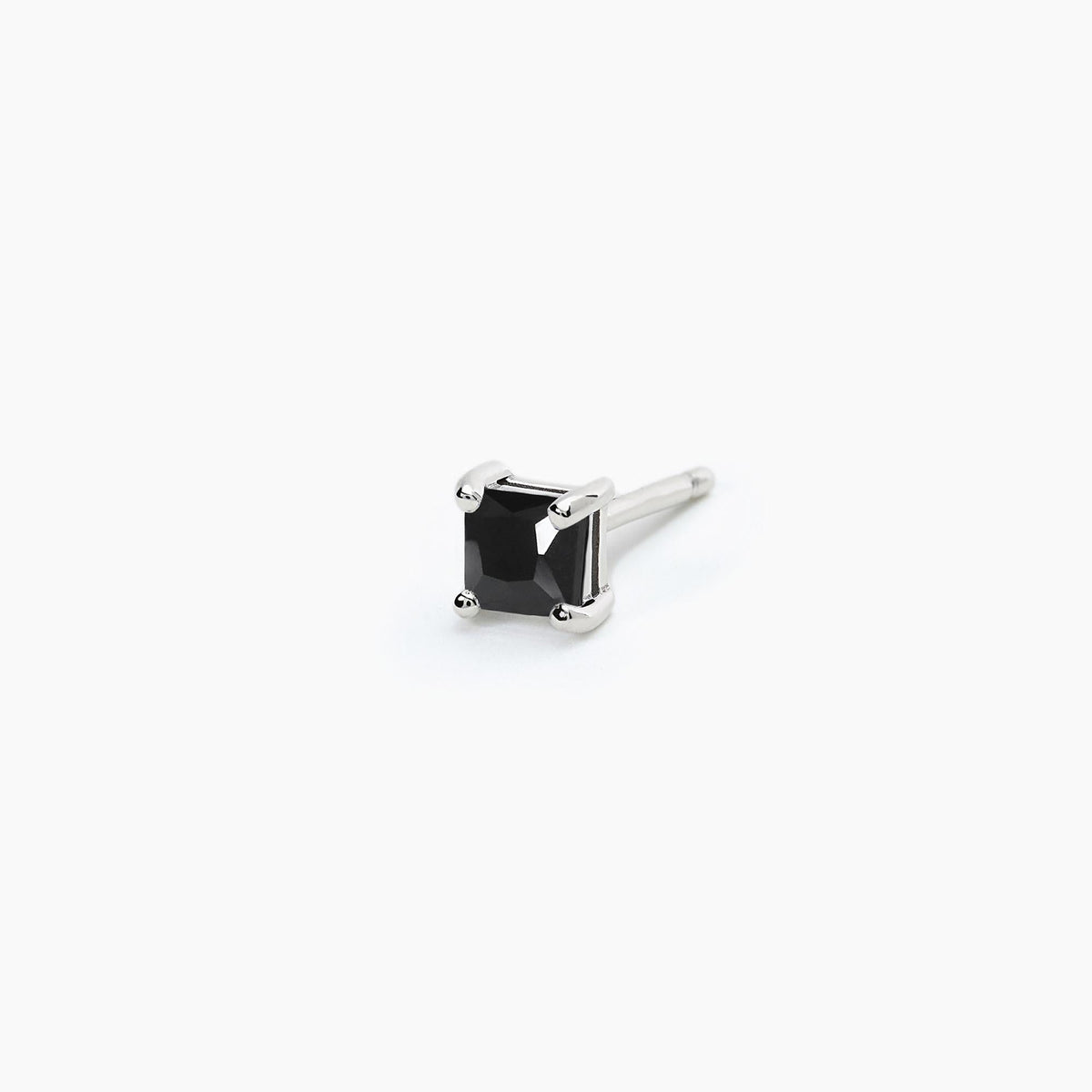 Monorecchino Mabina Uomo Punto di Vista Argento 925 Zircone Nero
